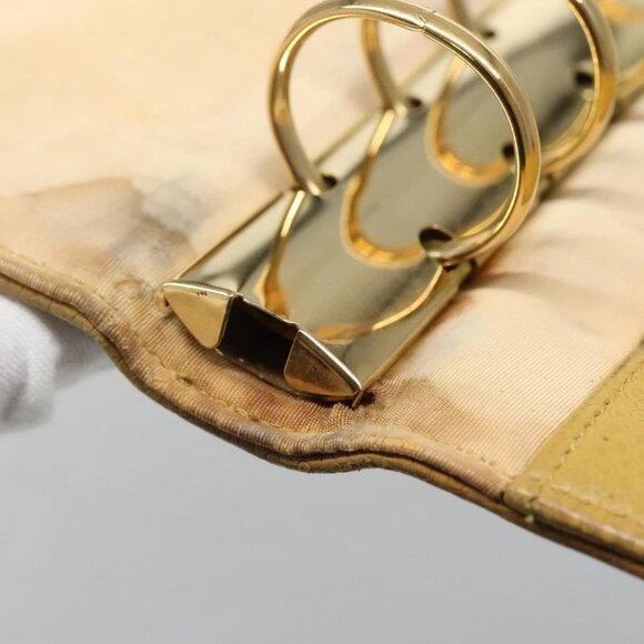 CHANEL COCO Mark Day Planner Cover Grained Calf Skin Beige Gold CC Auth BA4033 - Picture 14 of 16